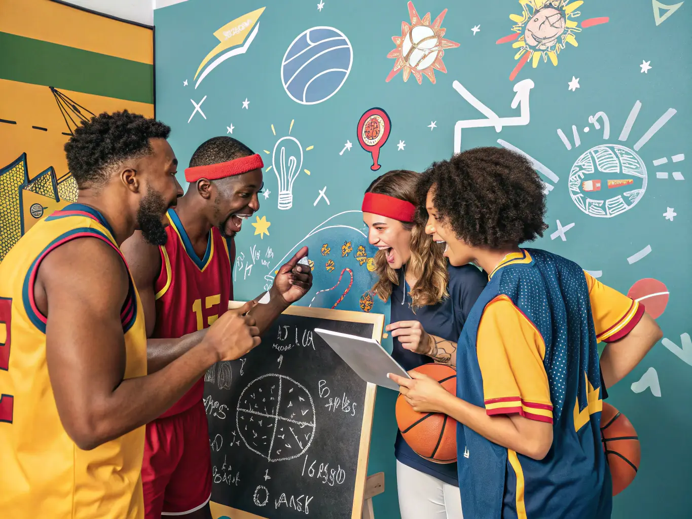 An image of a sports team collaborating with SPORT TEAMS PARTNER to structure their projects for a lasting and beneficial impact on society.